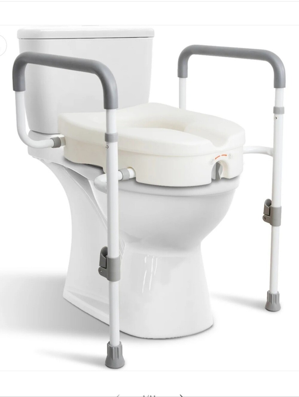 WeHwupe Raised Toiler Seat With Handles For Elderly.